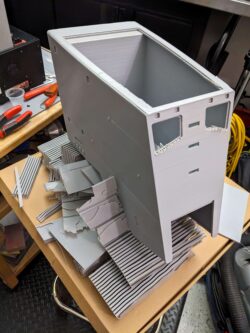 Cabin core for the 6 inch scale AT-ST project.
