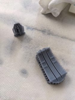 Parts fresh off the printer.