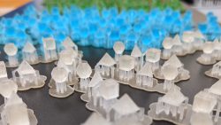Image showing many One sixth scale Star Wars Holocrons in varying colors and styles.