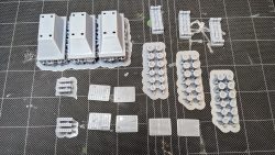 View of early kit parts from the Mouse Droid Builder