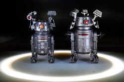 Size comparison of the Hasbro BT-1 Release and my conversion kit on a repainted R4-6DO body.