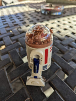 Side view of Prototype R3 conversion kit with paneled dome and eye and holoprojector superglued on.