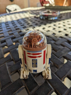 Front view of Prototype R3 conversion kit with paneled dome and eye and holoprojector superglued on.